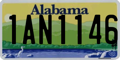 AL license plate 1AN1146