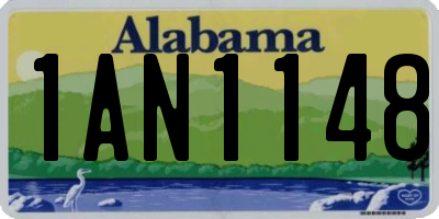 AL license plate 1AN1148