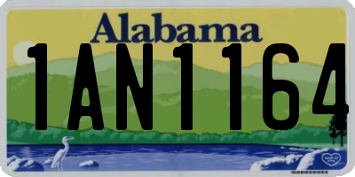 AL license plate 1AN1164
