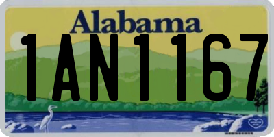 AL license plate 1AN1167