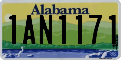 AL license plate 1AN1171