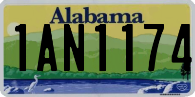 AL license plate 1AN1174