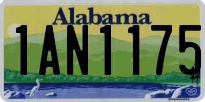 AL license plate 1AN1175