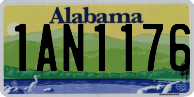 AL license plate 1AN1176