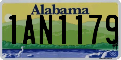 AL license plate 1AN1179