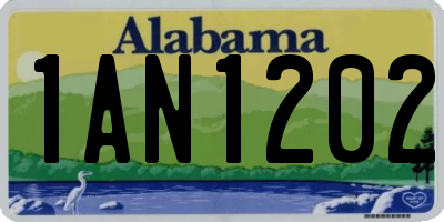 AL license plate 1AN1202