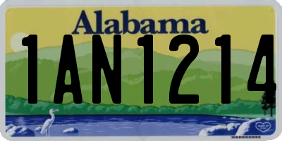 AL license plate 1AN1214