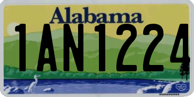 AL license plate 1AN1224