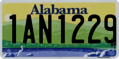 AL license plate 1AN1229