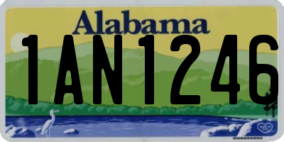 AL license plate 1AN1246
