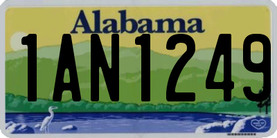 AL license plate 1AN1249