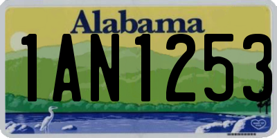 AL license plate 1AN1253