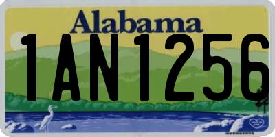 AL license plate 1AN1256