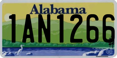 AL license plate 1AN1266