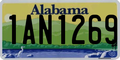 AL license plate 1AN1269