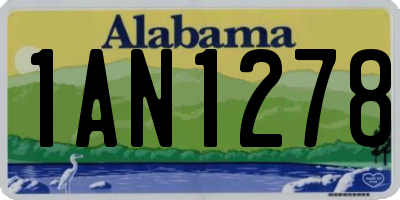 AL license plate 1AN1278