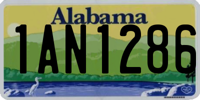 AL license plate 1AN1286