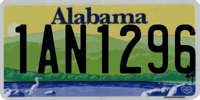 AL license plate 1AN1296