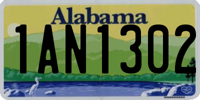 AL license plate 1AN1302