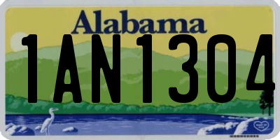 AL license plate 1AN1304