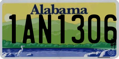 AL license plate 1AN1306