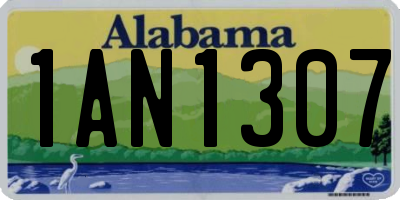 AL license plate 1AN1307