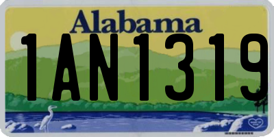 AL license plate 1AN1319
