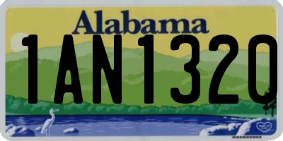 AL license plate 1AN1320