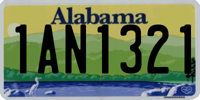 AL license plate 1AN1321