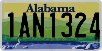 AL license plate 1AN1324