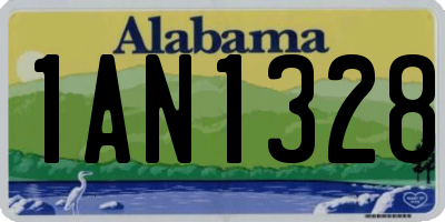 AL license plate 1AN1328