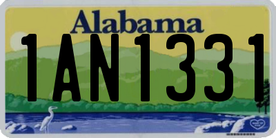 AL license plate 1AN1331