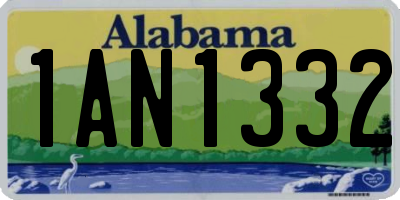 AL license plate 1AN1332