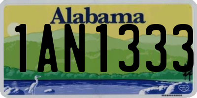 AL license plate 1AN1333
