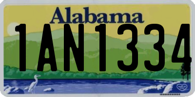 AL license plate 1AN1334