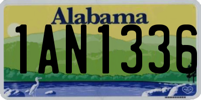 AL license plate 1AN1336