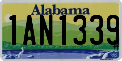 AL license plate 1AN1339