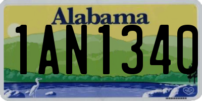 AL license plate 1AN1340