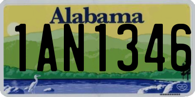 AL license plate 1AN1346