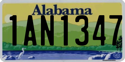 AL license plate 1AN1347