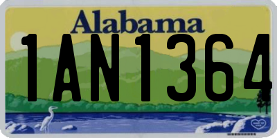 AL license plate 1AN1364