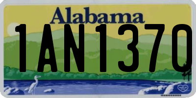 AL license plate 1AN1370