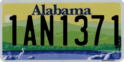 AL license plate 1AN1371