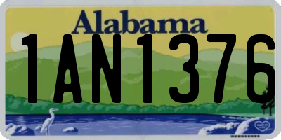 AL license plate 1AN1376