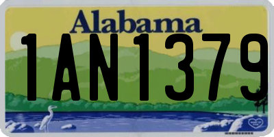 AL license plate 1AN1379