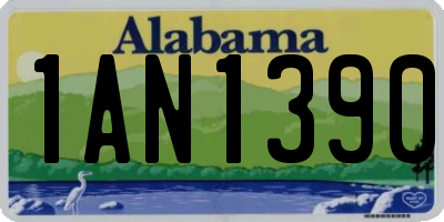 AL license plate 1AN1390