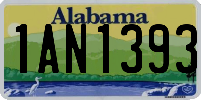 AL license plate 1AN1393
