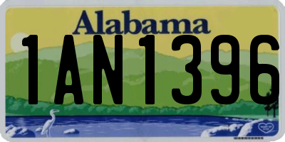 AL license plate 1AN1396