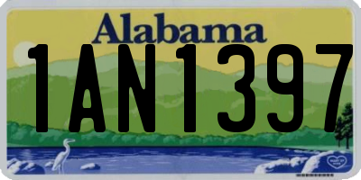 AL license plate 1AN1397