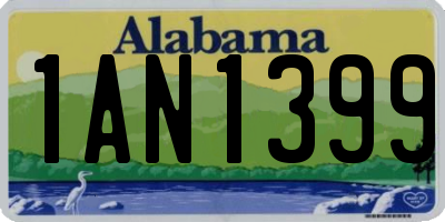 AL license plate 1AN1399